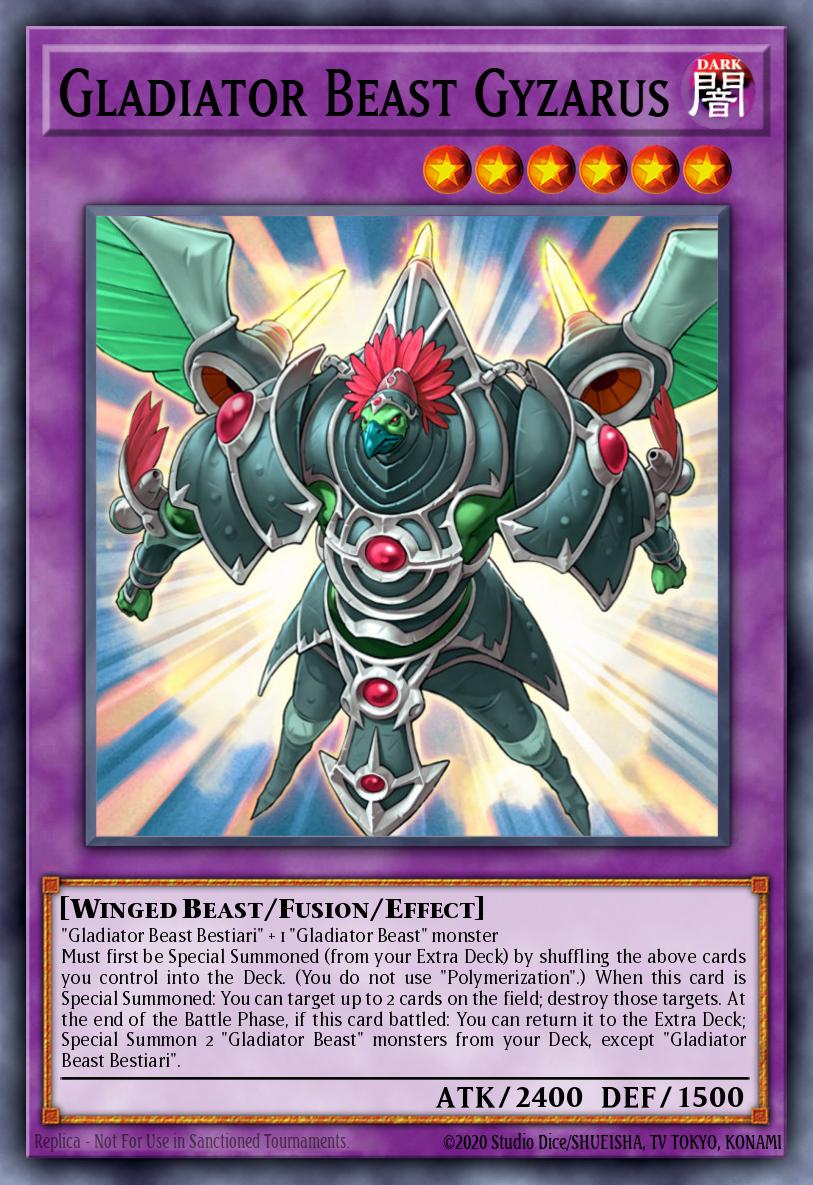 Gladiator Beast Gyzarus Yu-Gi-Oh card