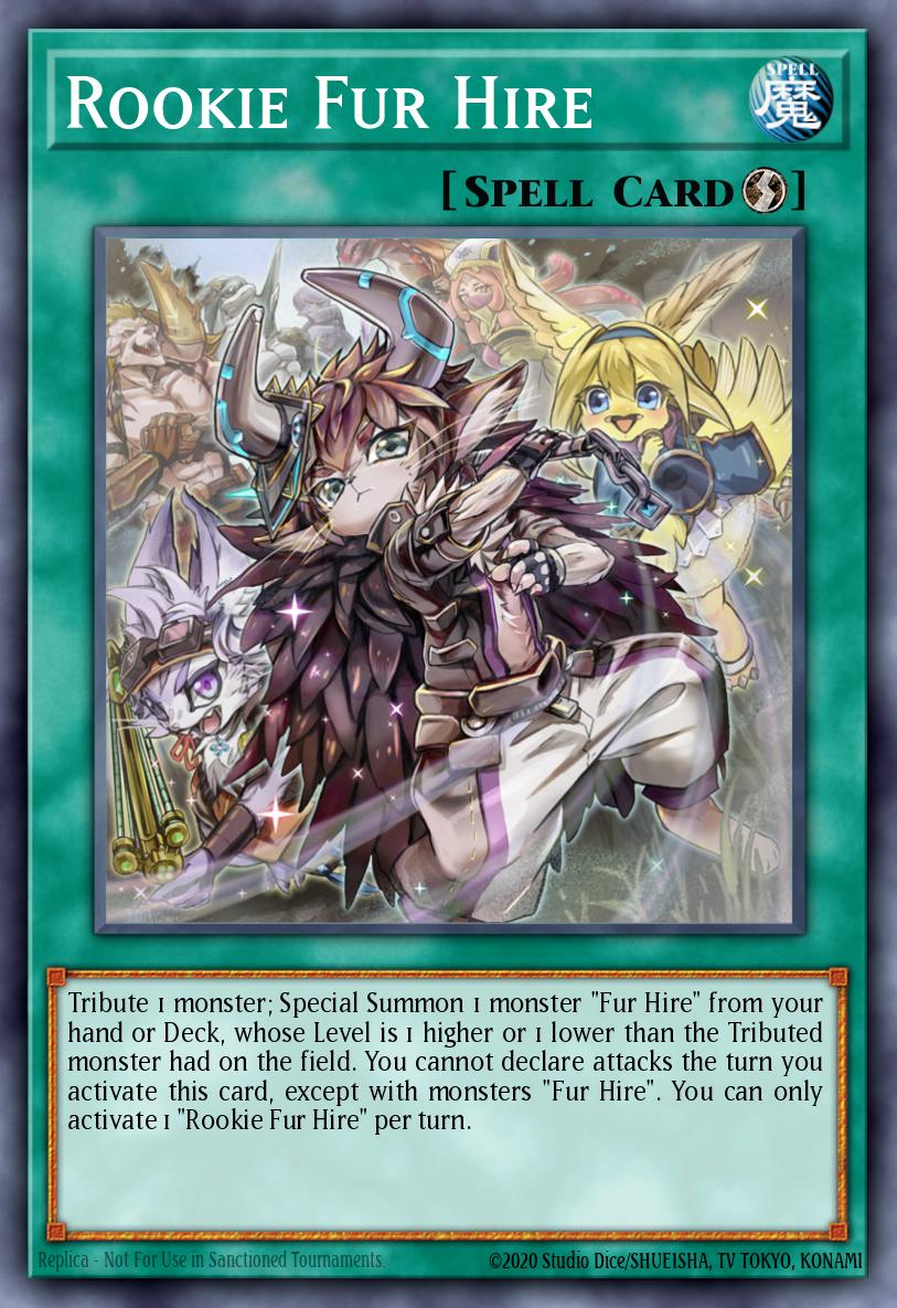 Rookie Fur Hire Yu-Gi-Oh card