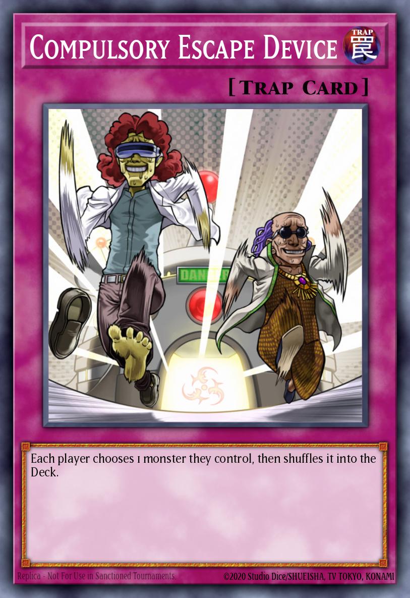 Compulsory Escape Device Yu-Gi-Oh card