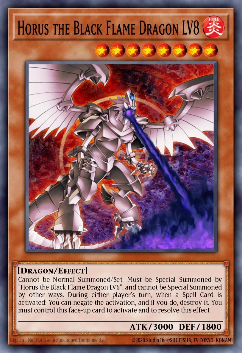 Horus the Black Flame Dragon LV8 Yu-Gi-Oh card