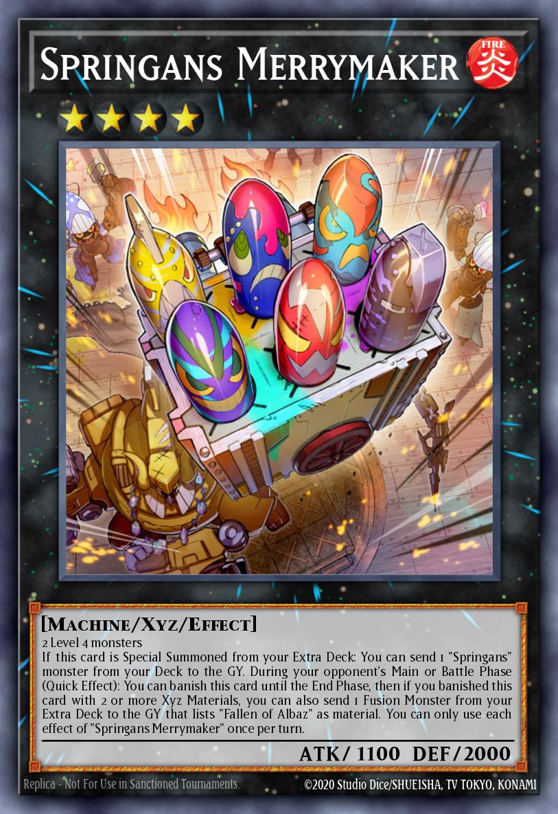 Springans Merrymaker Yu-Gi-Oh card