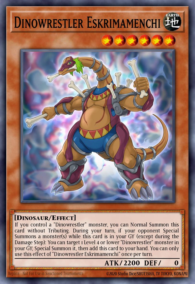 Dinowrestler Eskrimamenchi Yu-Gi-Oh card