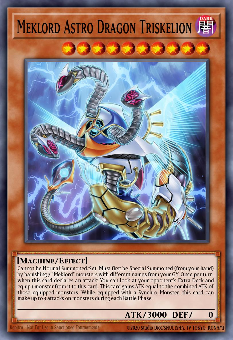 Meklord Astro Dragon Triskelion Yu-Gi-Oh card