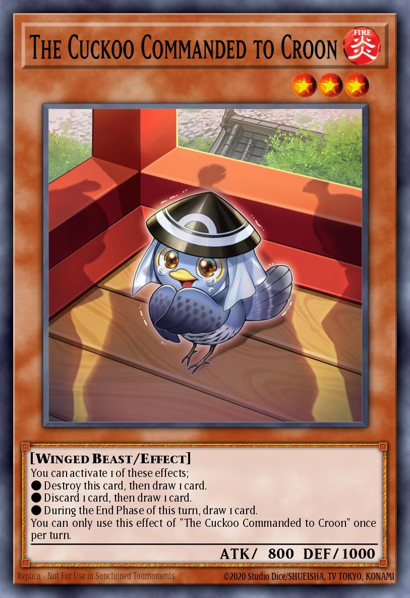 The Cuckoo Commanded to Croon Yu-Gi-Oh card