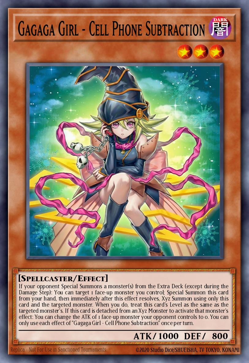Gagaga Girl - Cell Phone Subtraction Yu-Gi-Oh card