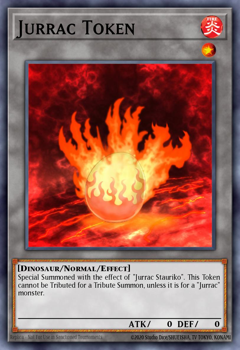 Jurrac Token Yu-Gi-Oh card