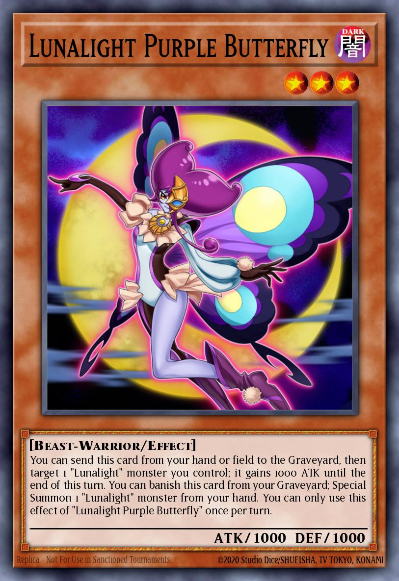Lunalight Purple Butterfly Yu-Gi-Oh card