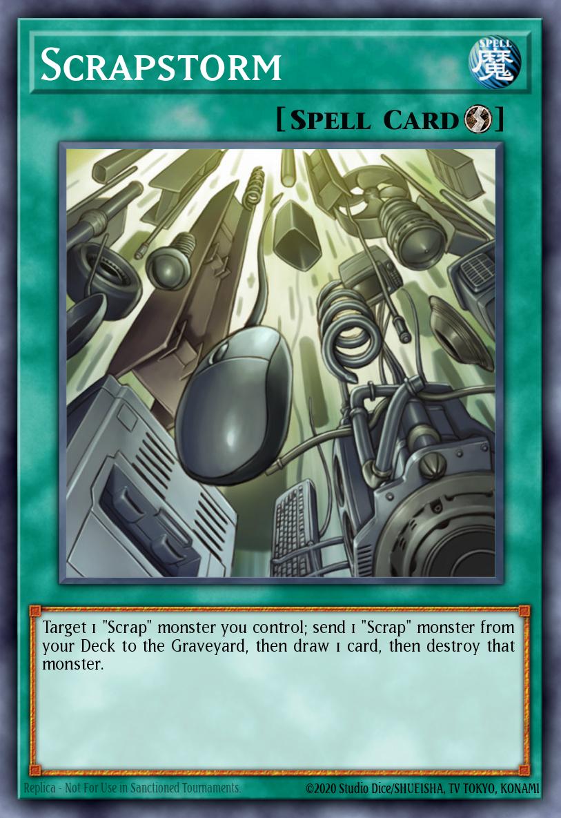 Scrapstorm Yu-Gi-Oh card