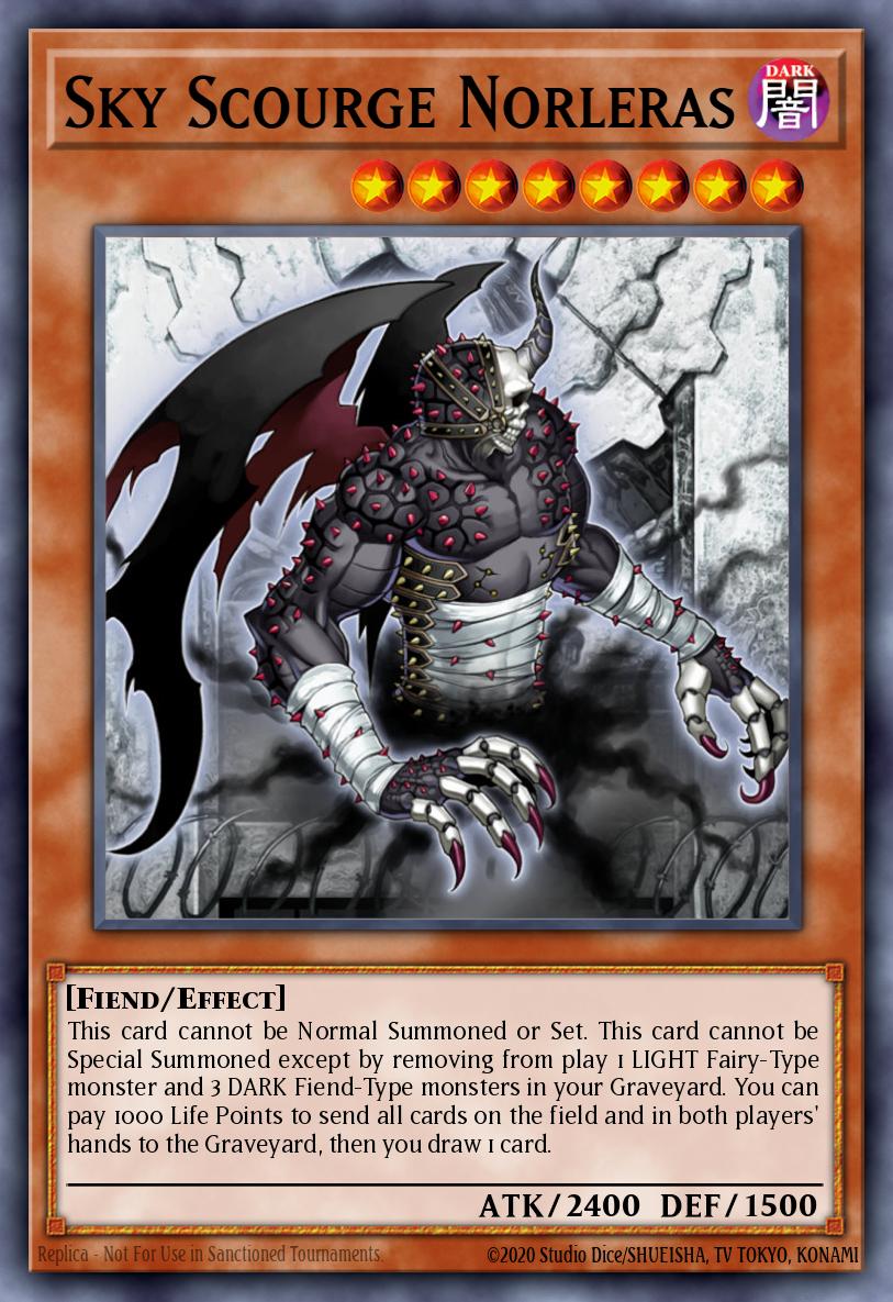 Sky Scourge Norleras Yu-Gi-Oh card