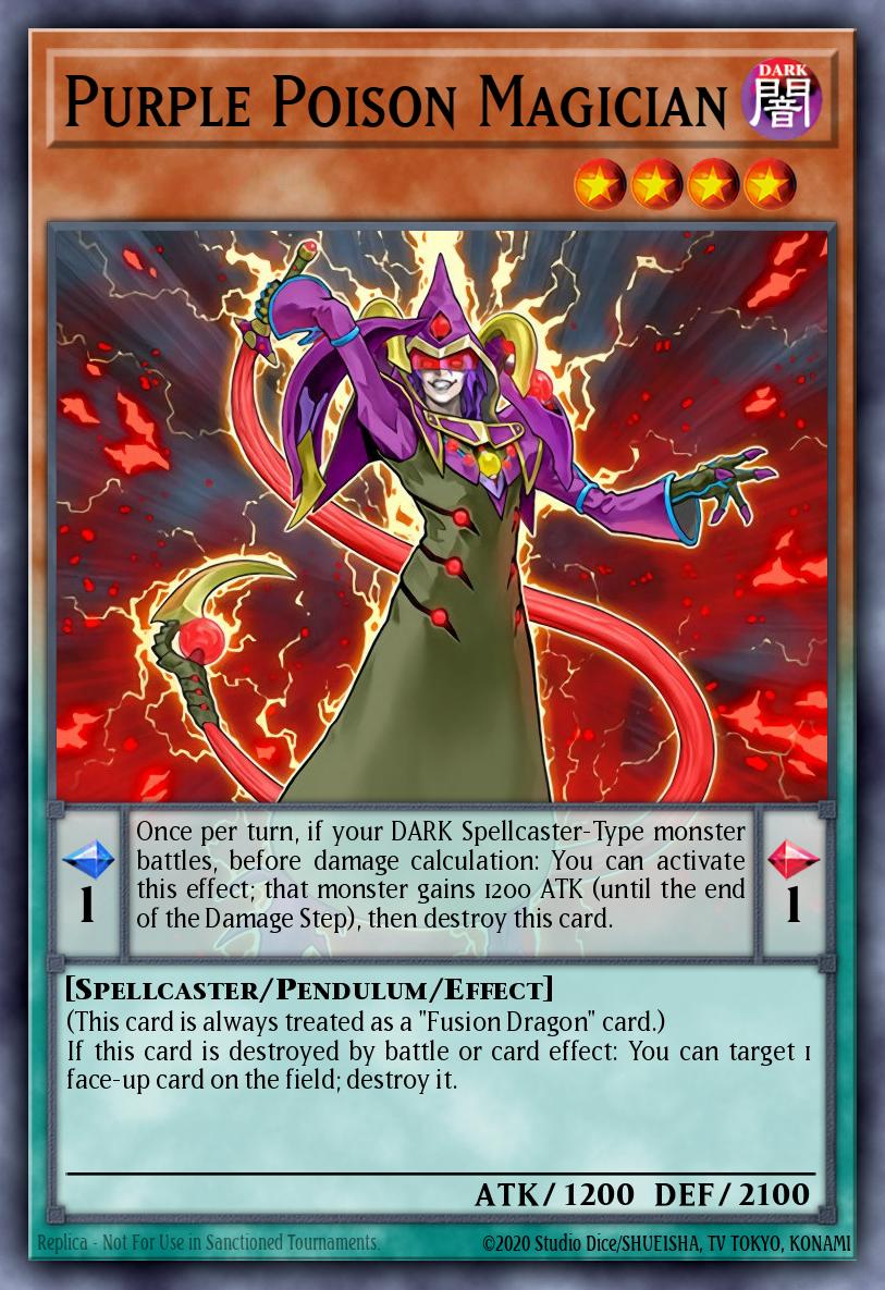 Purple Poison Magician Yu-Gi-Oh card