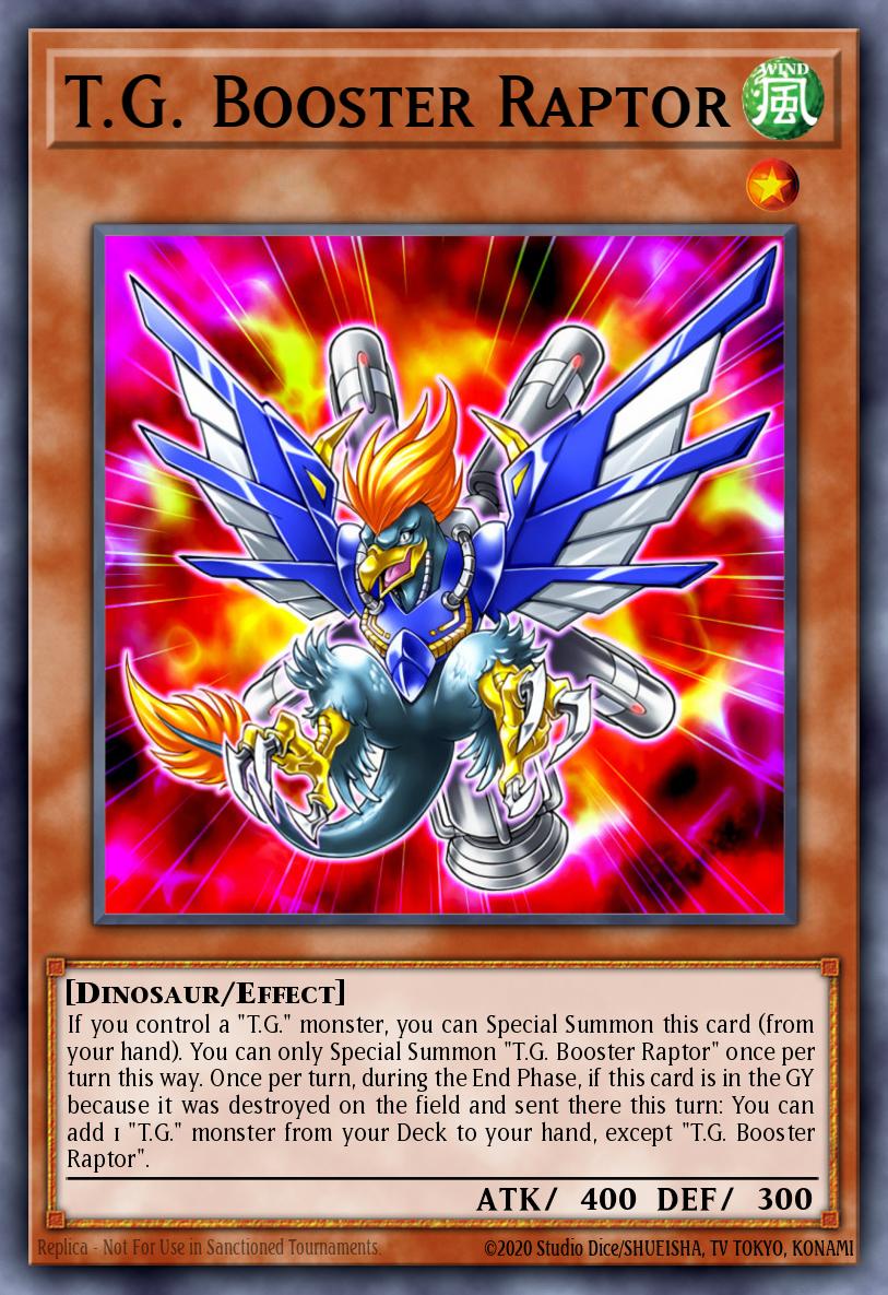 T.G. Booster Raptor Yu-Gi-Oh card