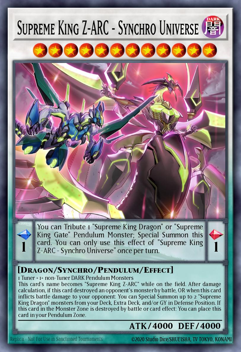 Supreme King Z-ARC - Synchro Universe Yu-Gi-Oh card