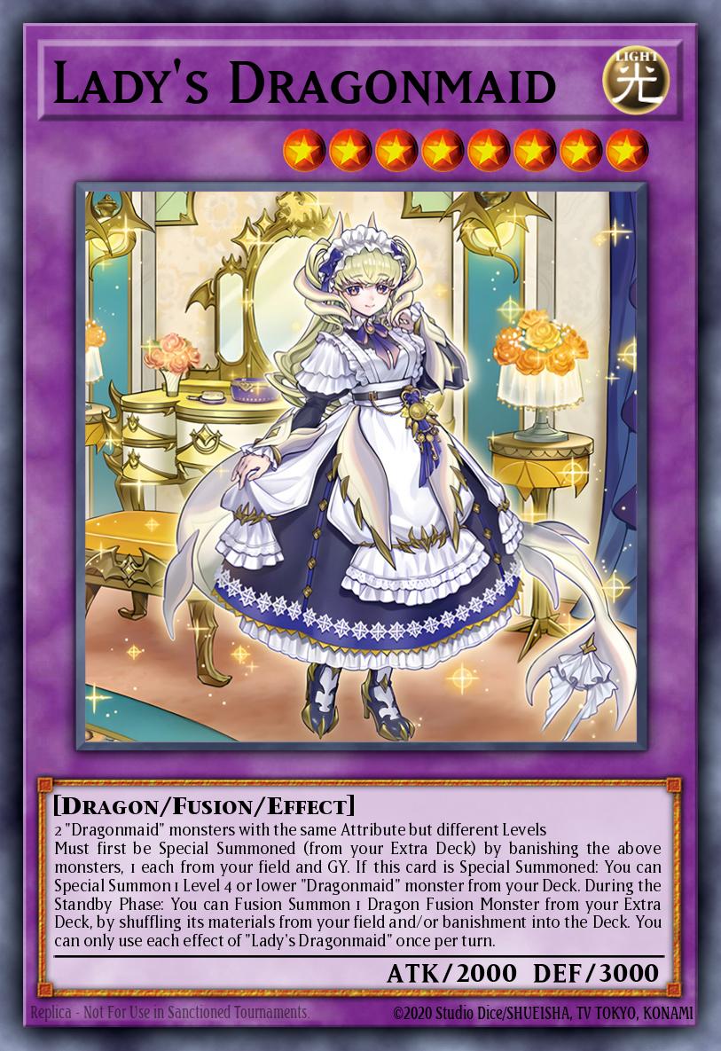 Lady's Dragonmaid Yu-Gi-Oh card