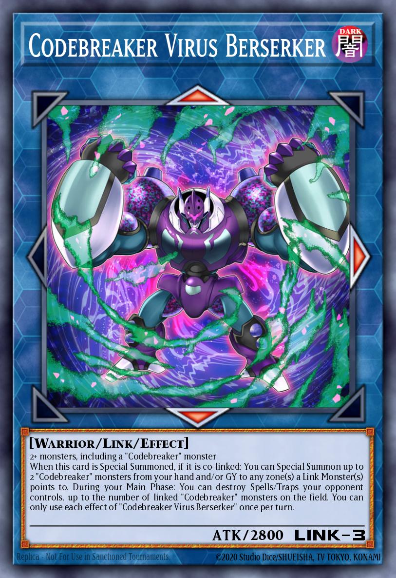 Codebreaker Virus Berserker Yu-Gi-Oh card