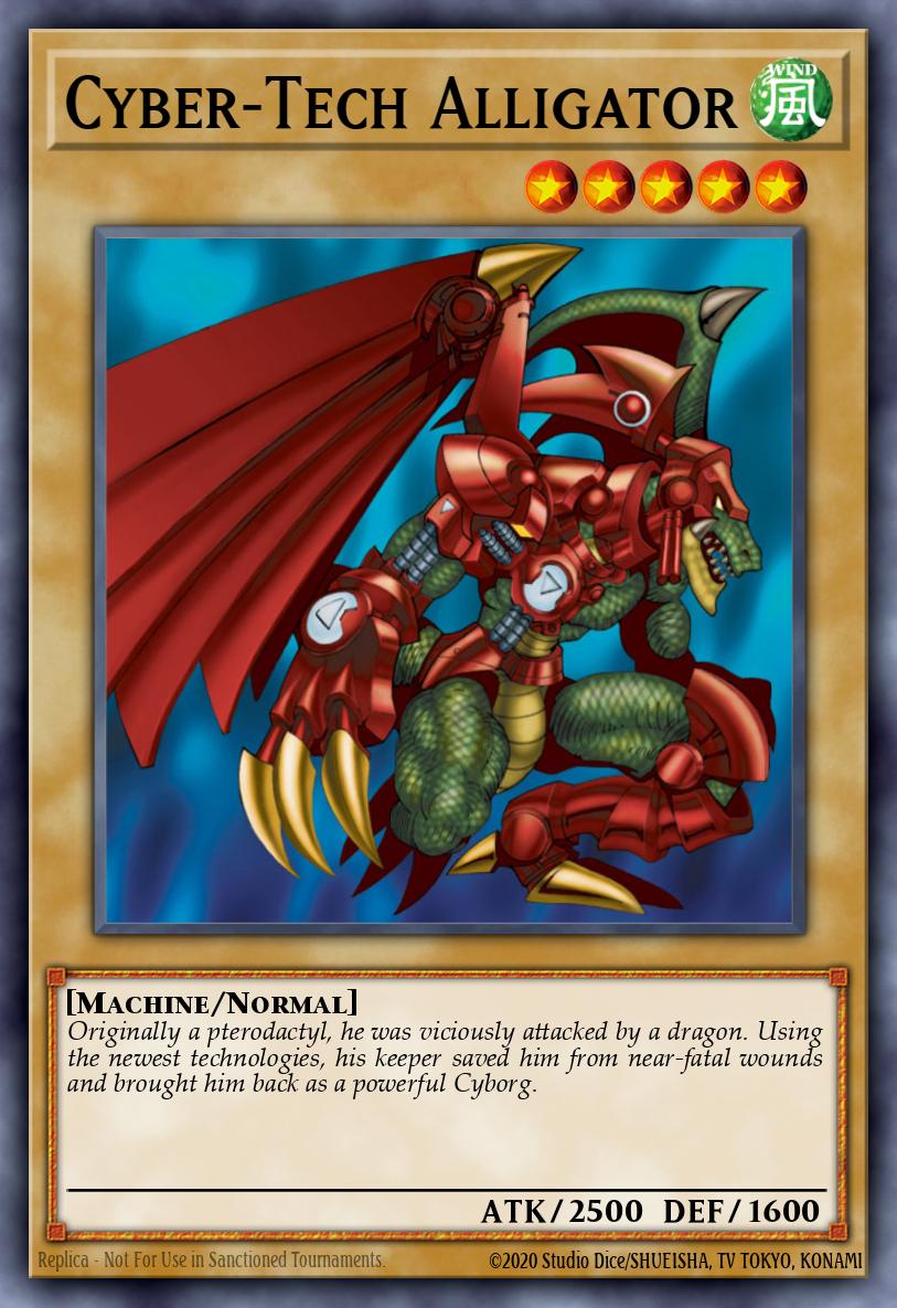Cyber-Tech Alligator Yu-Gi-Oh card
