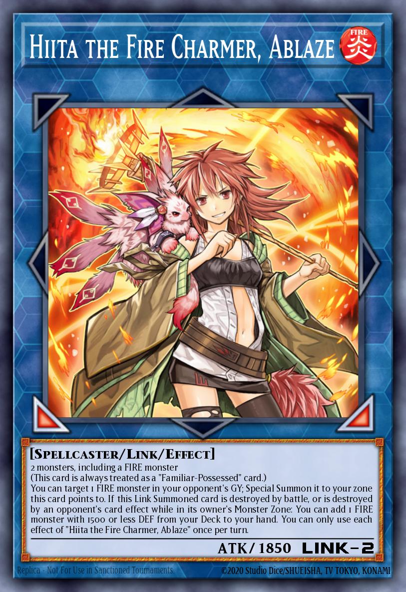 Hiita the Fire Charmer, Ablaze Yu-Gi-Oh card
