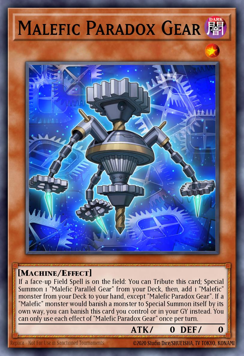 Malefic Paradox Gear Yu-Gi-Oh card