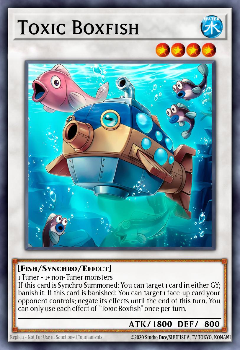 Toxic Boxfish Yu-Gi-Oh card