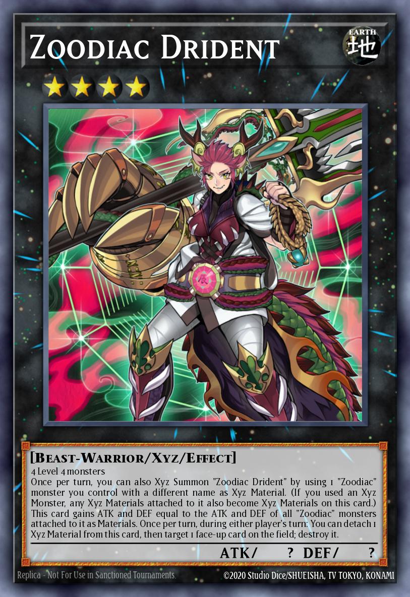 Zoodiac Drident Yu-Gi-Oh card