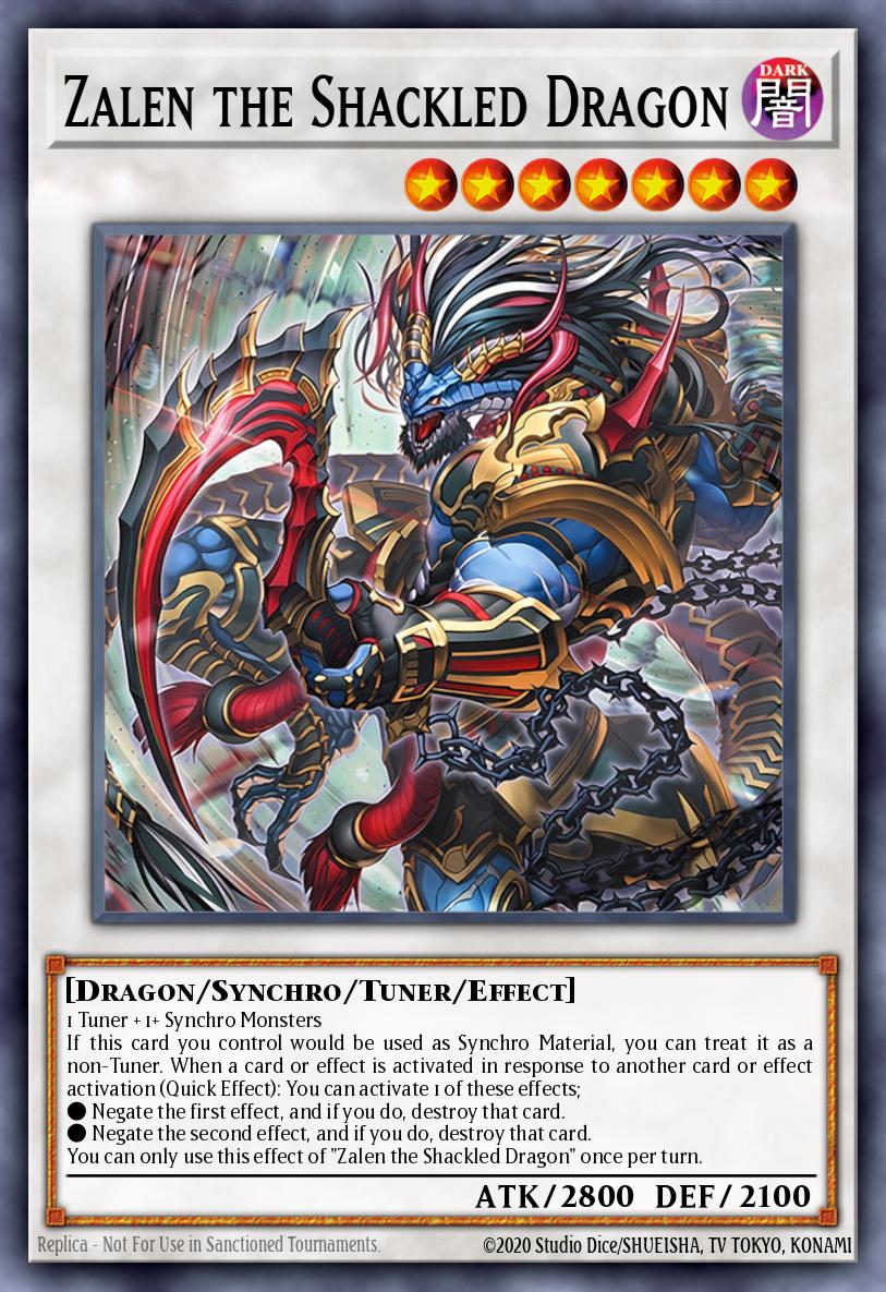 Zalen the Shackled Dragon Yu-Gi-Oh card