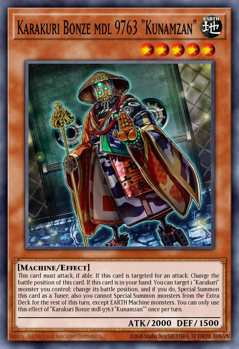 Karakuri Bonze mdl 9763 "Kunamzan" Yu-Gi-Oh card