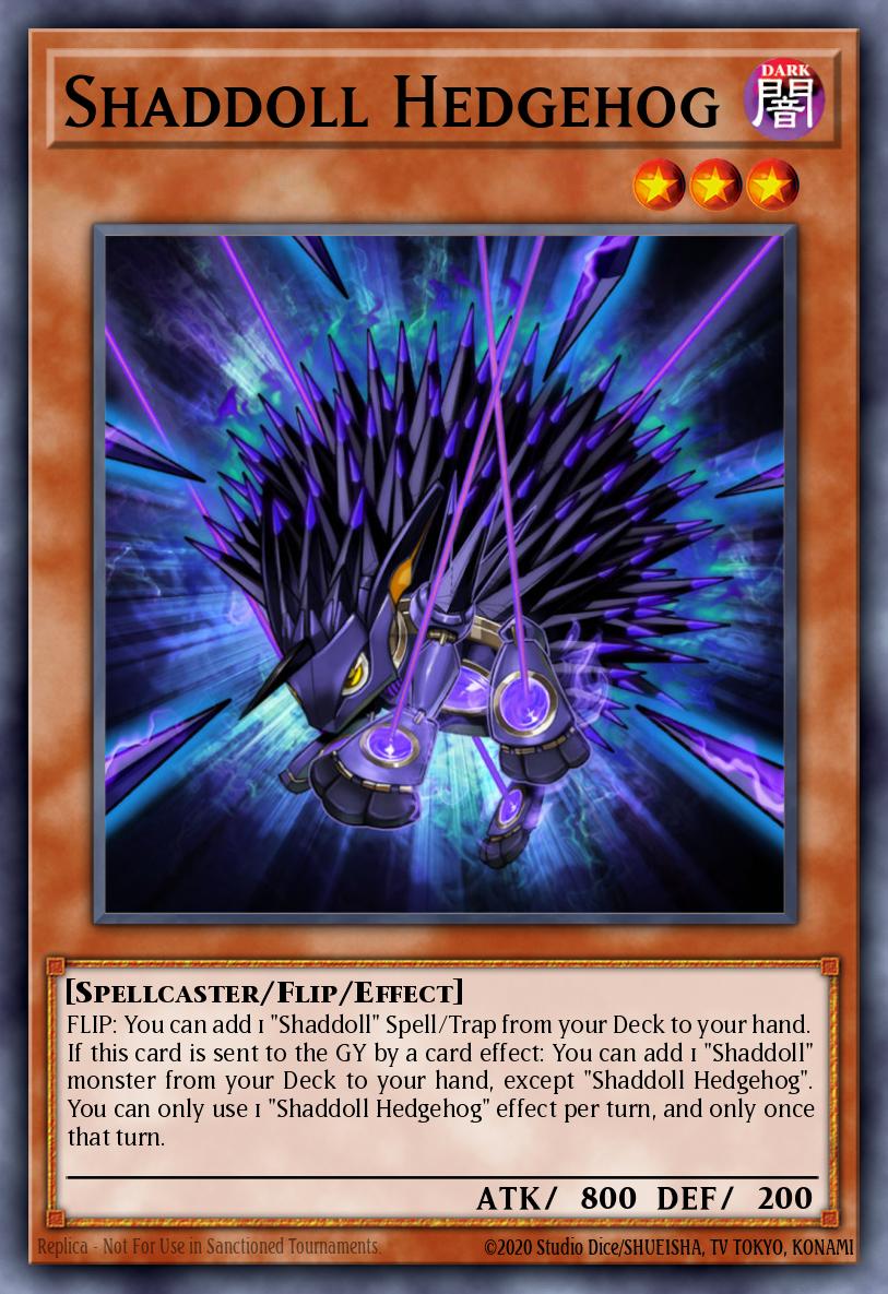 Shaddoll Hedgehog Yu-Gi-Oh card