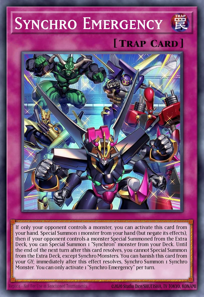 Synchro Emergency Yu-Gi-Oh card