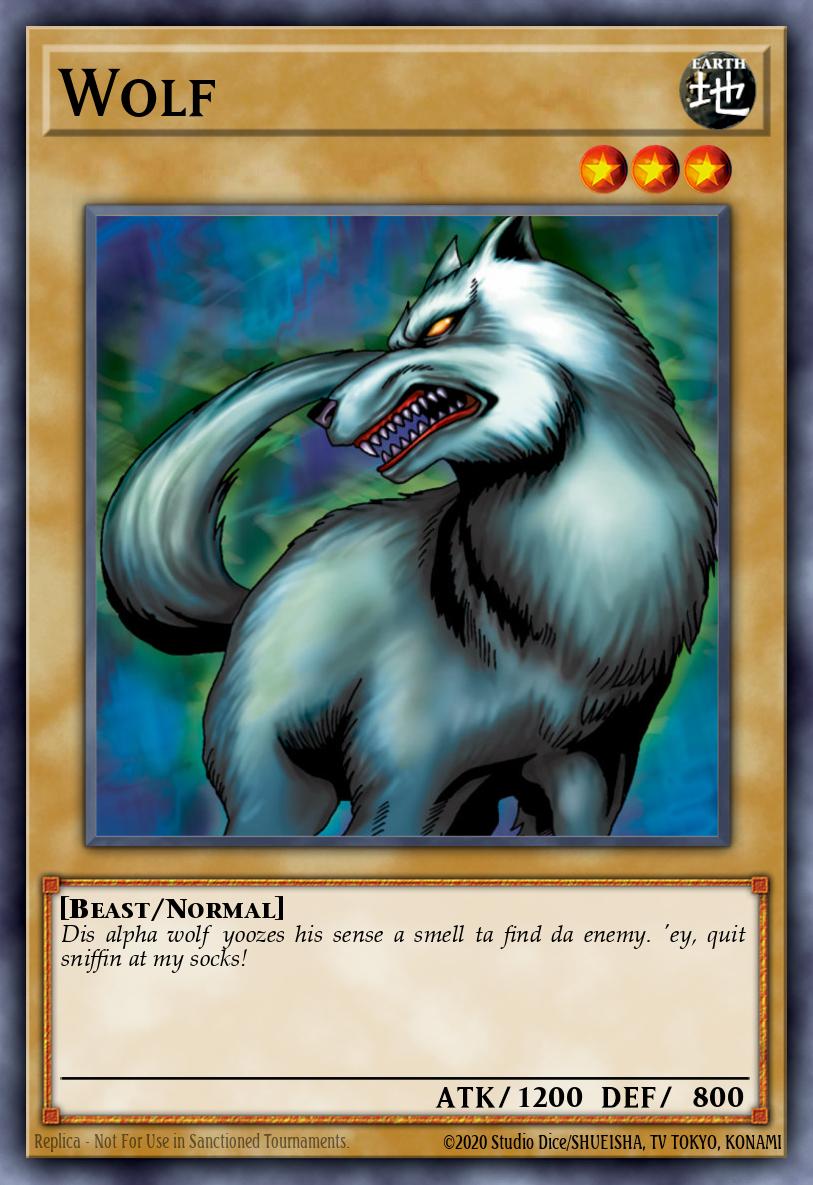 Wolf Yu-Gi-Oh card