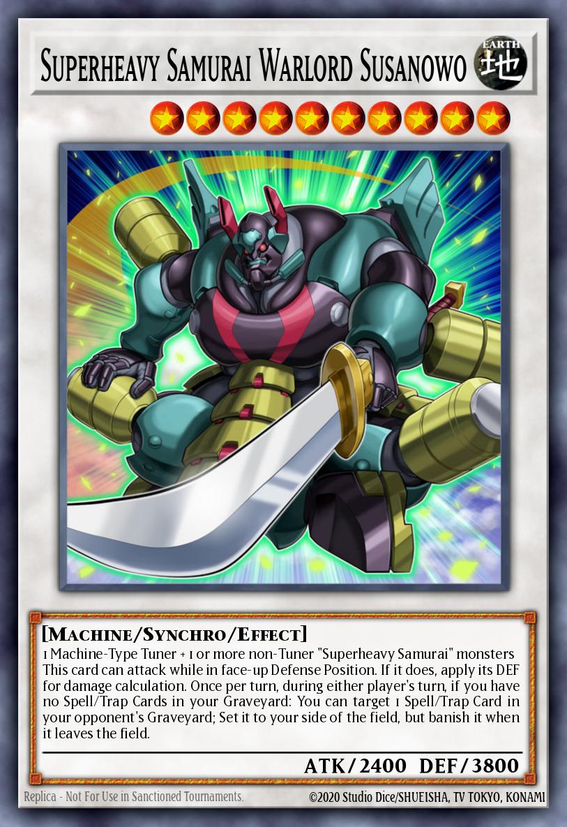 Superheavy Samurai Warlord Susanowo Yu-Gi-Oh card