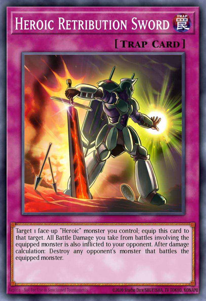 Heroic Retribution Sword Yu-Gi-Oh card
