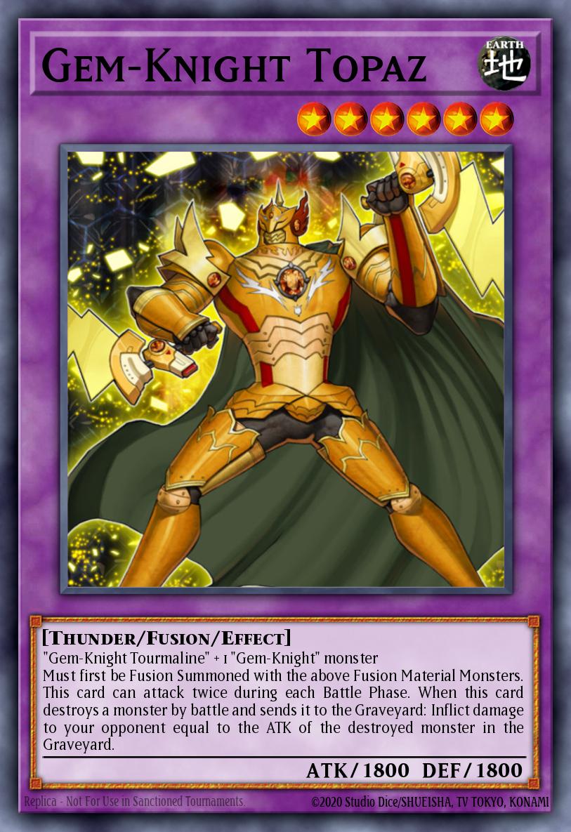 Gem-Knight Topaz Yu-Gi-Oh card