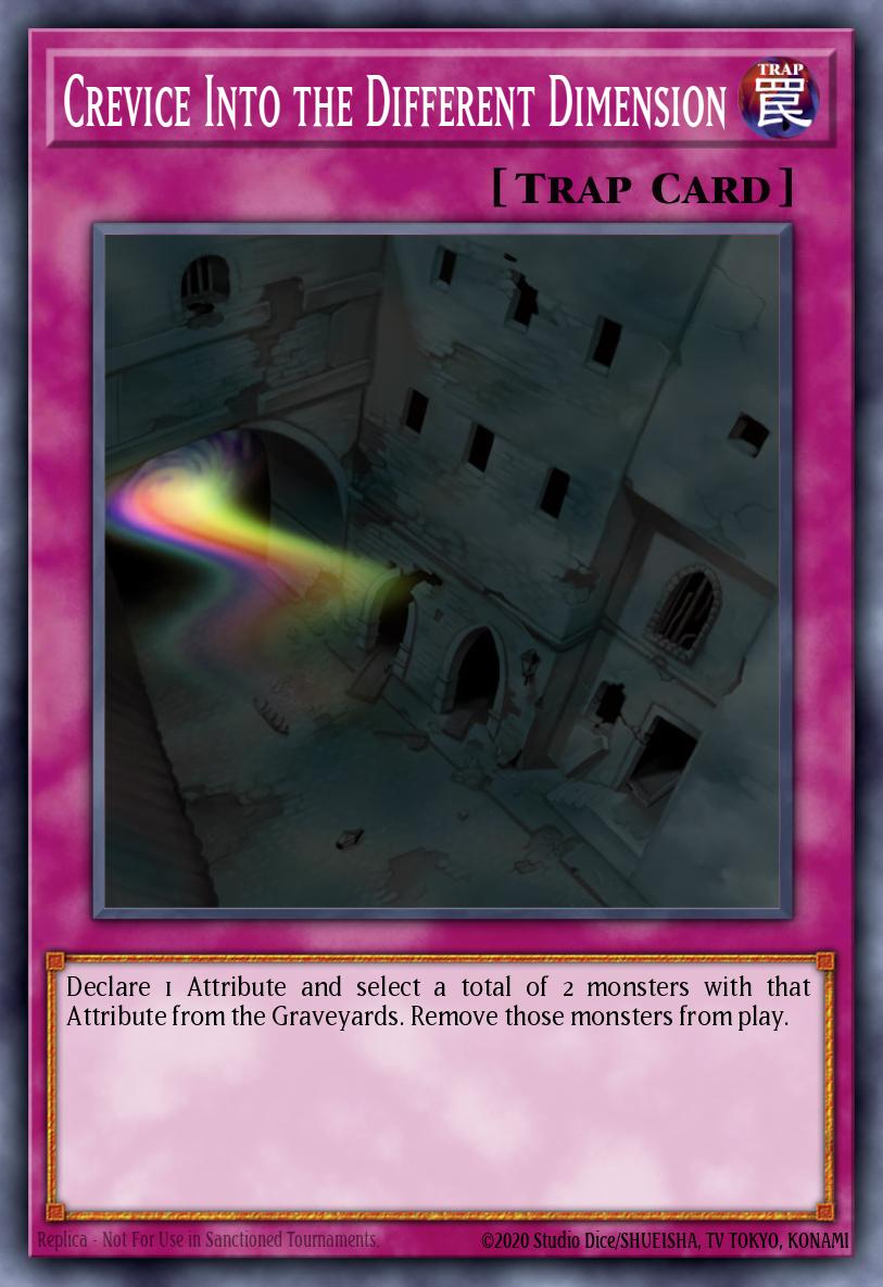 Crevice Into the Different Dimension Yu-Gi-Oh card