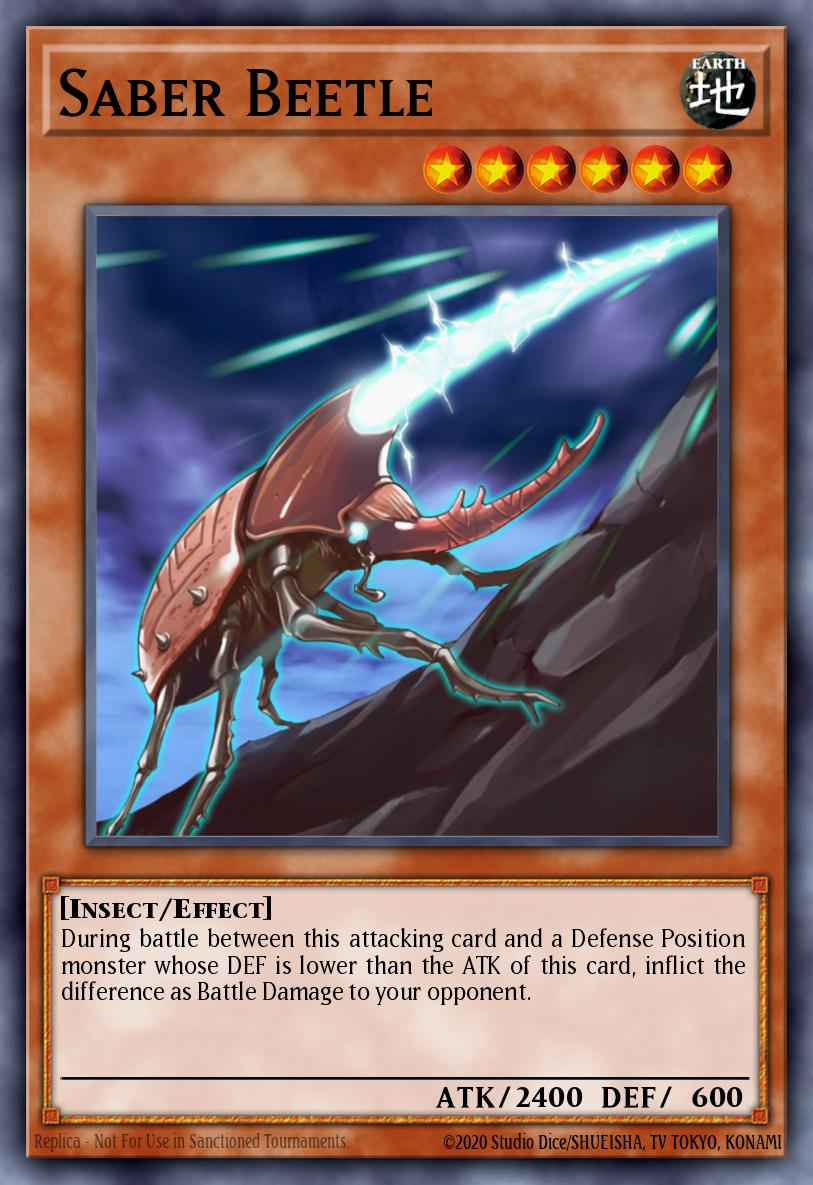 Saber Beetle Yu-Gi-Oh card
