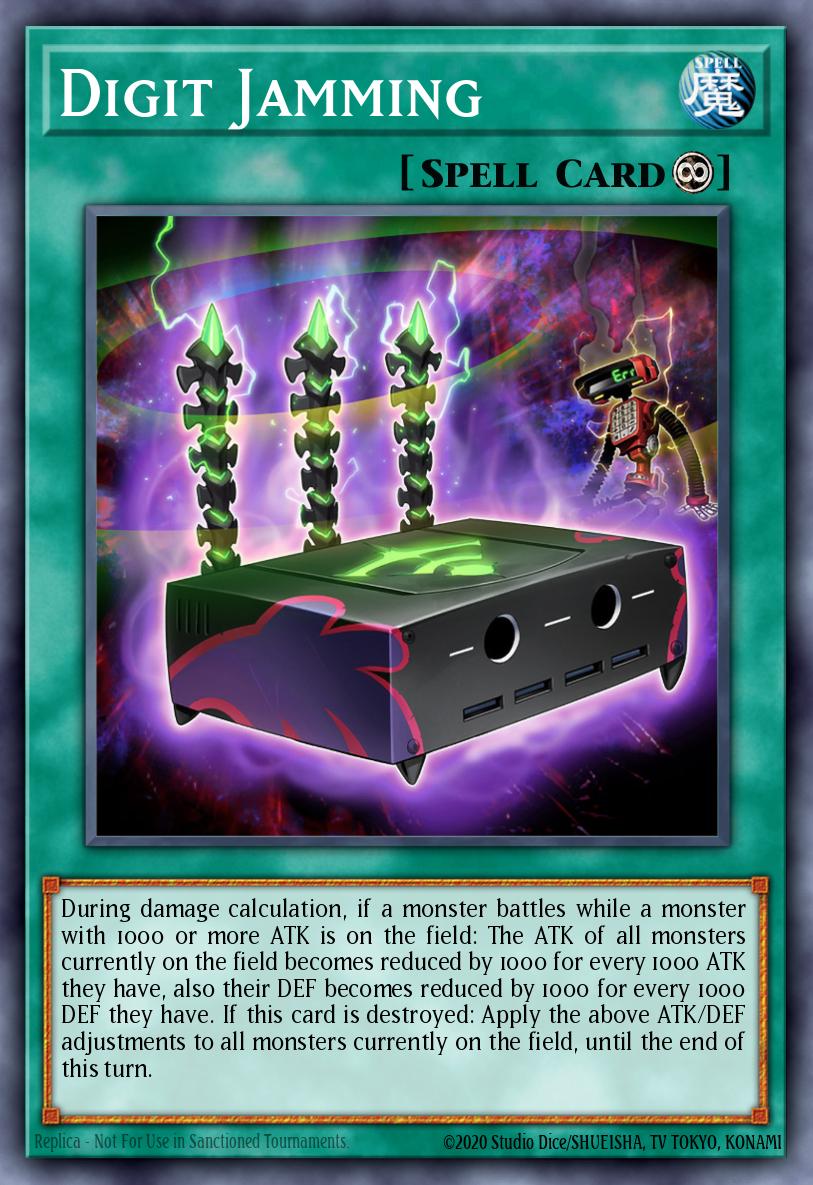 Digit Jamming Yu-Gi-Oh card