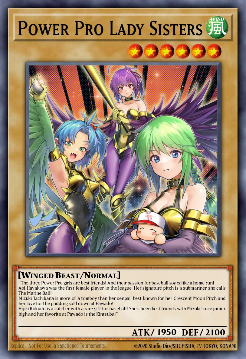 Power Pro Lady Sisters Yu-Gi-Oh card