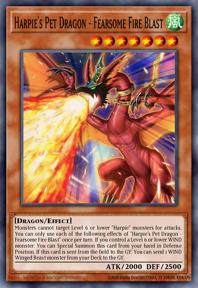 Harpie's Pet Dragon - Fearsome Fire Blast Yu-Gi-Oh card