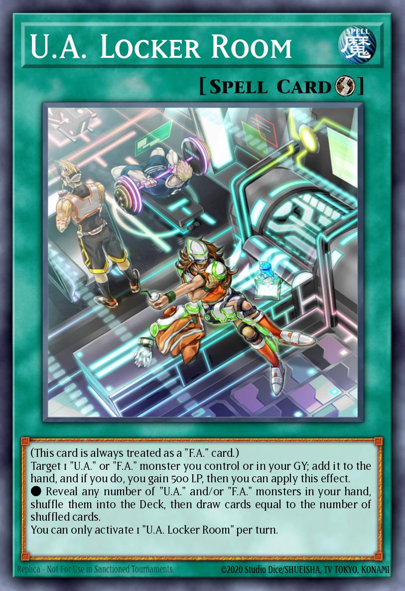 U.A. Locker Room Yu-Gi-Oh card