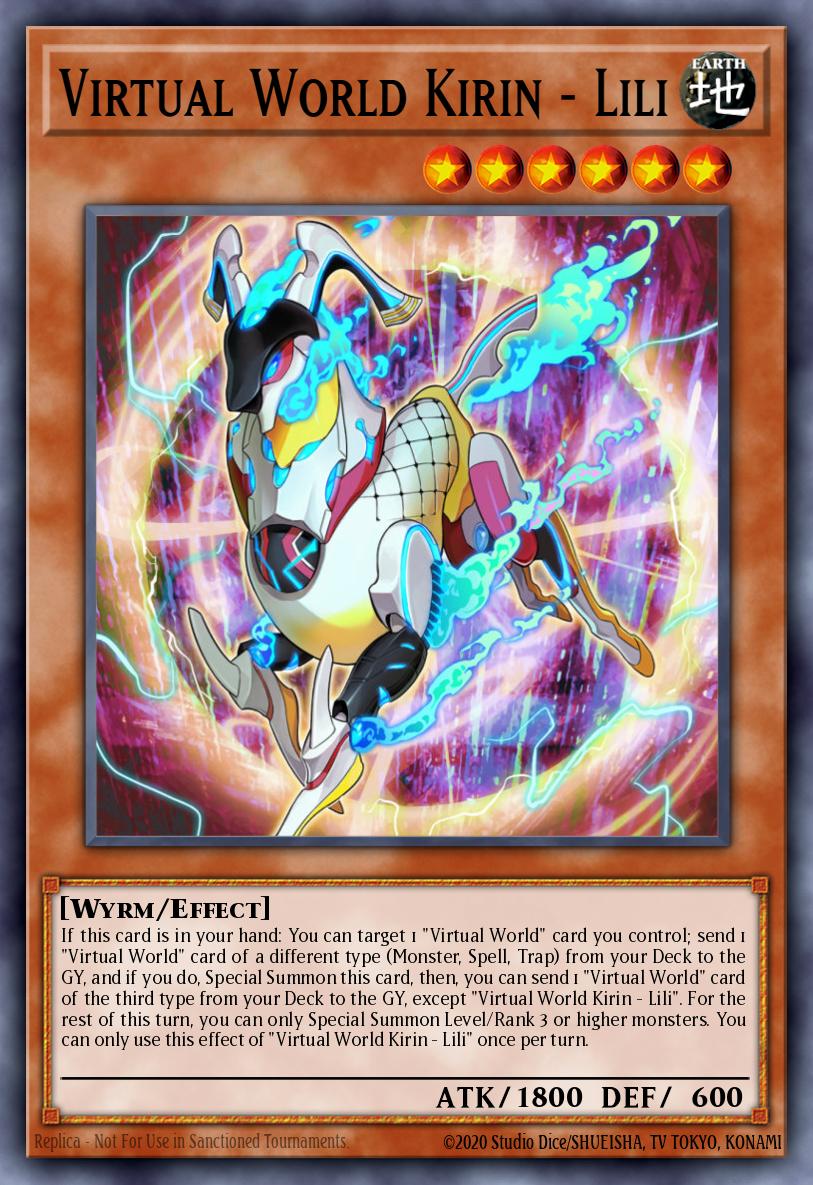 Virtual World Kirin - Lili Yu-Gi-Oh card
