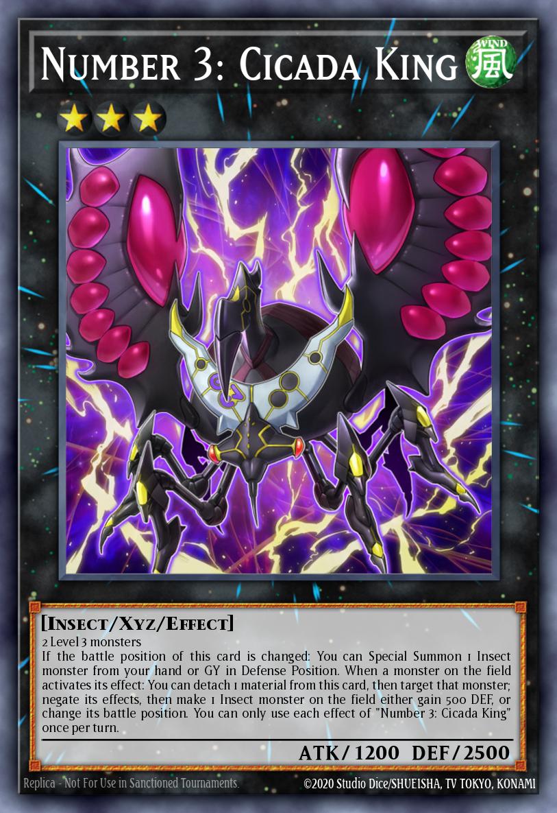 Number 3: Cicada King Yu-Gi-Oh card