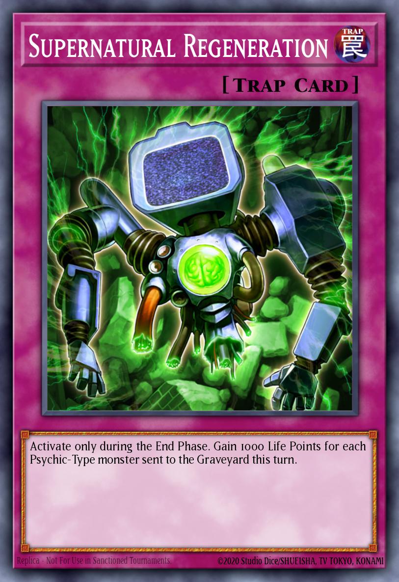 Supernatural Regeneration Yu-Gi-Oh card