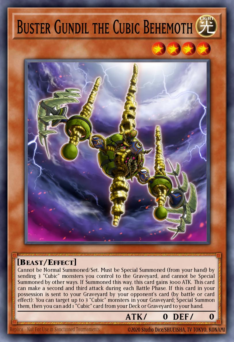 Buster Gundil the Cubic Behemoth Yu-Gi-Oh card