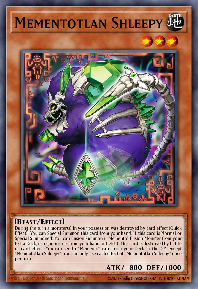 Mementotlan Shleepy Yu-Gi-Oh card