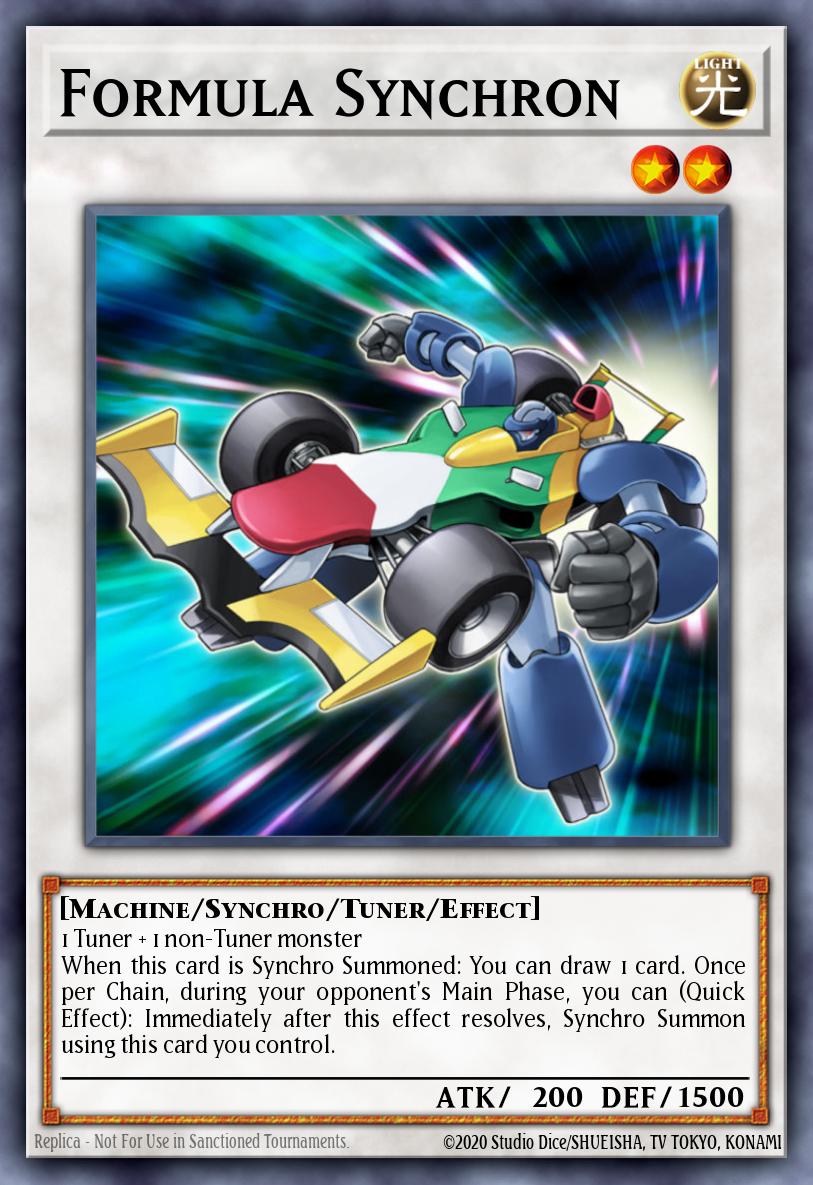 Formula Synchron Yu-Gi-Oh card