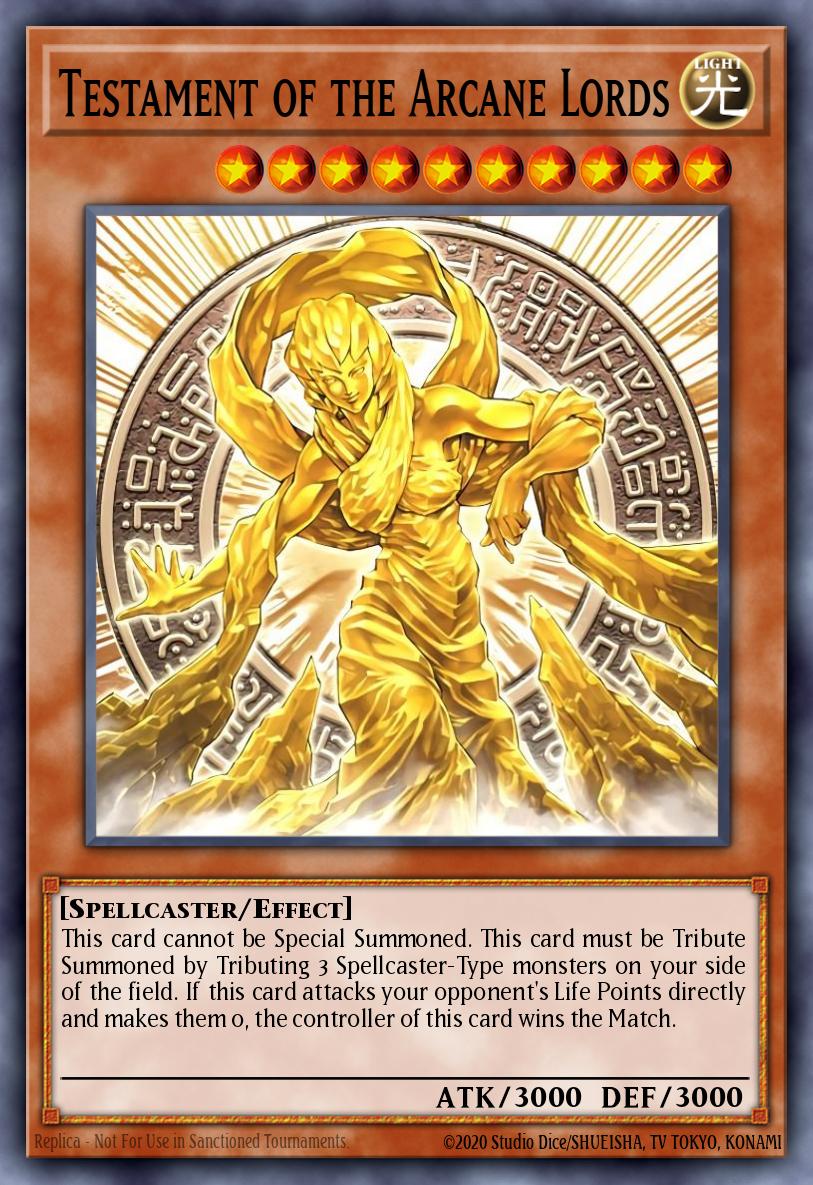 Testament of the Arcane Lords Yu-Gi-Oh card