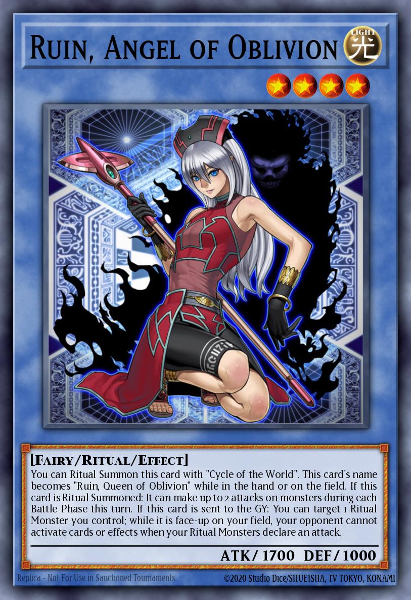 Ruin, Angel of Oblivion Yu-Gi-Oh card
