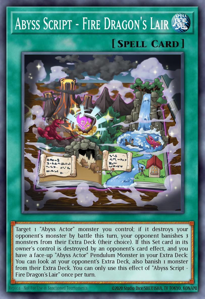 Abyss Script - Fire Dragon's Lair Yu-Gi-Oh card