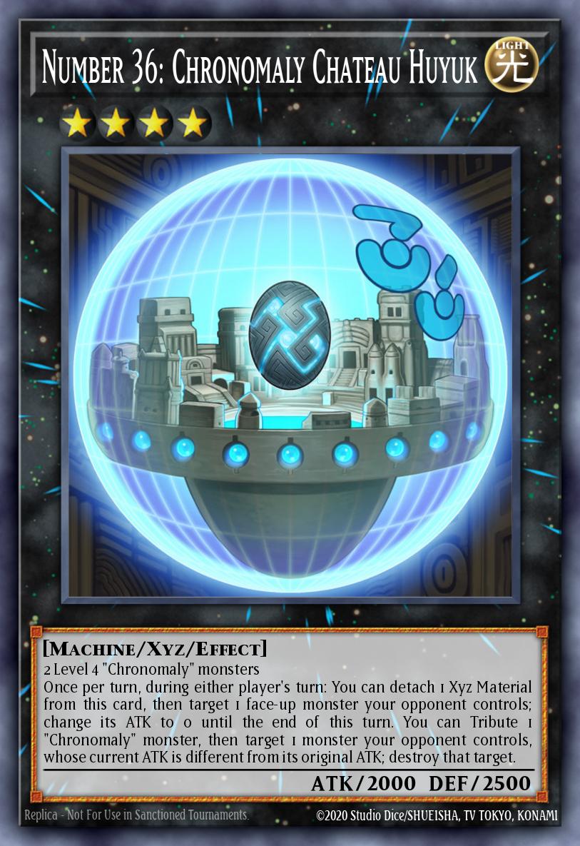 Number 36: Chronomaly Chateau Huyuk Yu-Gi-Oh card