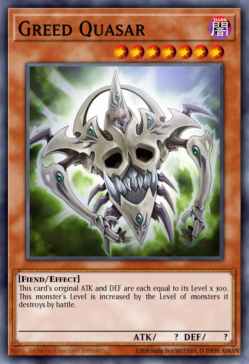 Greed Quasar Yu-Gi-Oh card