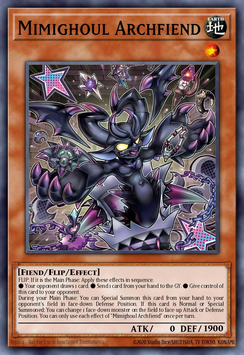 Mimighoul Archfiend Yu-Gi-Oh card
