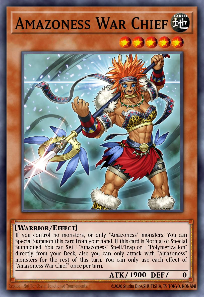 Amazoness War Chief Yu-Gi-Oh card